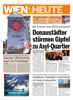 Donaustädter stürmen Gipfel zu Asyl-Quartier