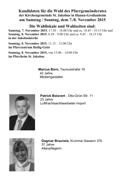 Format für Pfarrboten - Katholische Pfarrgemeinde St. Jakobus