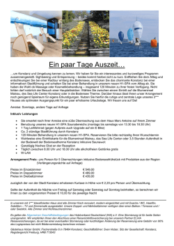 Ein paar Tage Auszeit&hellip;