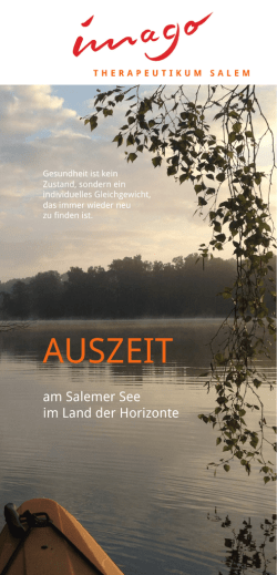 auszeit - imago - Therapeutikum Salem