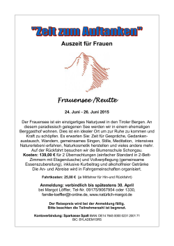 Auszeit für Frauen Frauensee /Reutte
