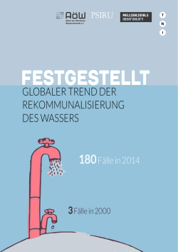globaler trend der rekommunalisierung des wassers