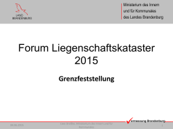 Festgestellte Grenzen - Ministerium des Innern und f&uuml;r Kommunales