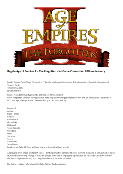 Regeln Age of Empires 2 – The Forgotten