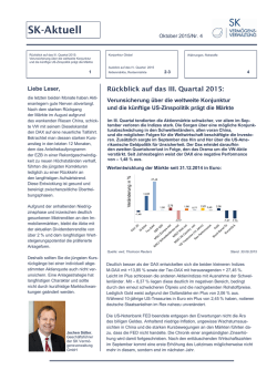 Oktober 2015 - SK Vermögensverwaltung GmbH