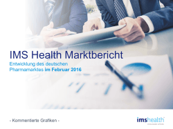 IMS Health Pharma-Marktbericht Februar 2016