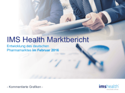 IMS Health Pharma-Marktbericht Februar 2016
