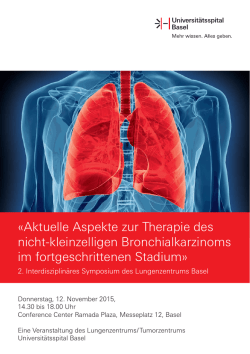 Programm NSCLC Symposium 12.11.2015i