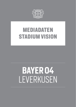 Mediadaten SV.indd - Bayer 04 Leverkusen