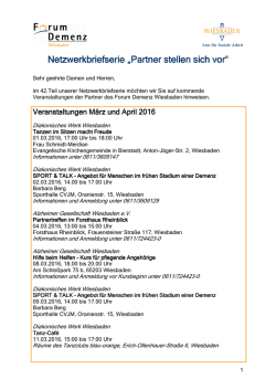 März und April 2016