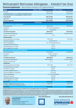 Finanzierungsbeispiele