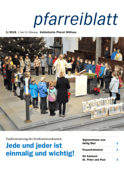 Jede und jeder ist einmalig und wichtig!