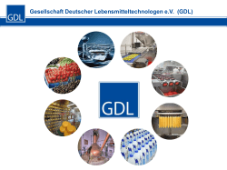 Präsentation - Gesellschaft Deutscher Lebensmitteltechnologen eV