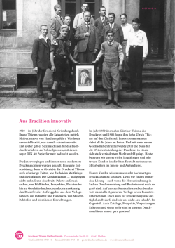 Historie - DRUCKEREI THIEME