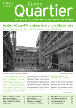 Quartierzeitung Frühling