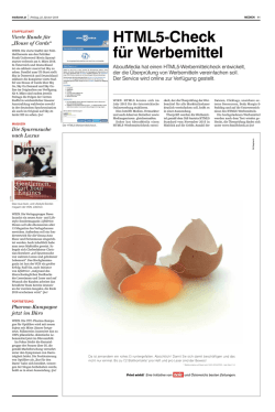 HTmL5-Check f&uuml;r Werbemittel - Digital Paper