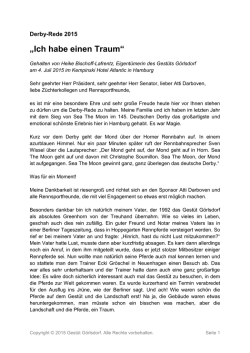 Ich habe einen Traum