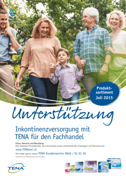 Inkontinenzversorgung mit TENA f&uuml;r den Fachhandel
