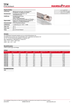 PTFE-Schlauch - hansa-flex