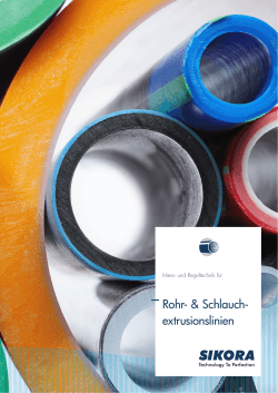 Rohr- & Schlauch- extrusionslinien