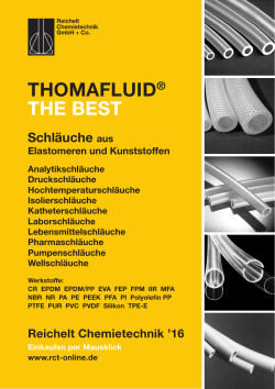 THoMafluId® THE bEsT - Reichelt Chemietechnik