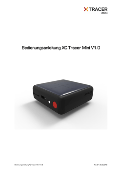 ist eine ausf&uuml;hrliche Gebrauchsanleitung von XC Tracer Mini als