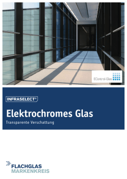 Broschüre INFRASELECT - Flachglas MarkenKreis GmbH