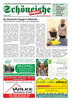 Ausgabe April 2016 - und Schöneiche konkret