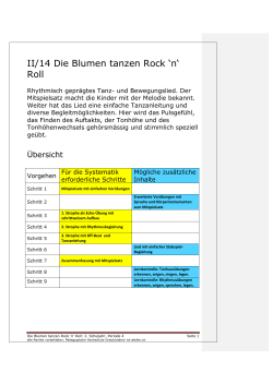 II/14 Die Blumen tanzen Rock `n` Roll