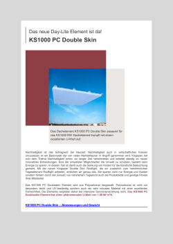 KS1000 PC Double Skin