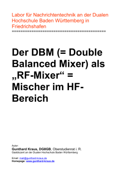 Der DBM (= Double Balanced Mixer) als „RF