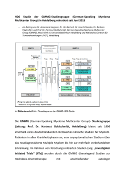 HD6 Studie der GMMG-Studiengruppe
