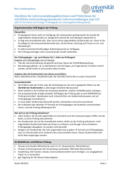 schriftliche Prüfungen - StudienServiceCenter Physik