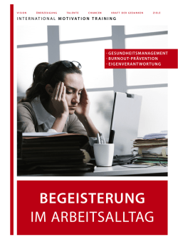 BEGEISTERUNG IM ARBEITSALLTAG