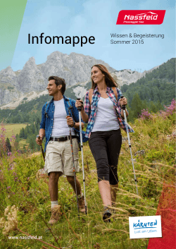 Infomappe Wissen & Begeisterung Sommer 2015