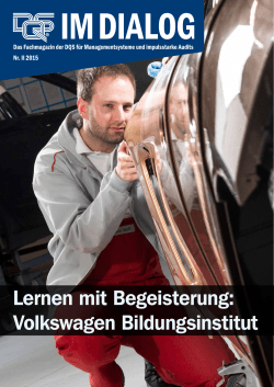 Lernen mit Begeisterung: Volkswagen Bildungsinstitut
