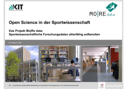 Mo|Re data - Institut für Sport und Sportwissenschaft