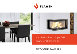 Kamineinsätze mit perfekt sauberer Glasscheibe