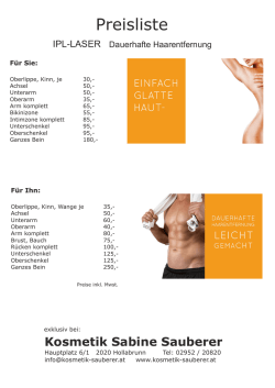 IPL Preisliste