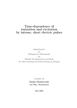 Time-dependence of ionization and excitation by