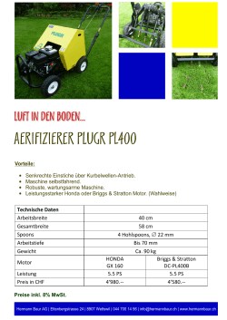 Aerifizierer Plugr PL400