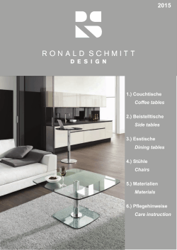 Katalog Ronald Schmitt - Möbel Schaller Geuensee