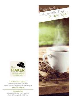Frühstück - Cafe Fiaker