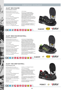 Jalas Halbschuhe und Sandalen Schutzklasse S1P