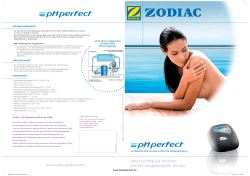 Prospekt pH-Perfect von Zodiac Pool Care