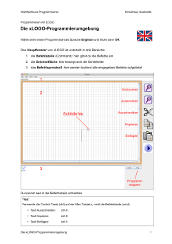 Die xLOGO-Programmierumgebung