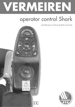 operator control Shark - Vermeiren Deutschland GmbH