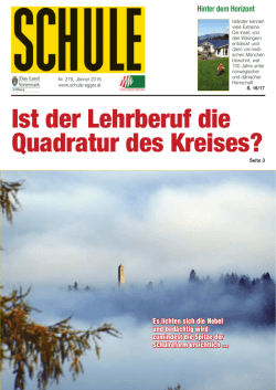 Ist der Lehrberuf die Quadratur des Kreises?