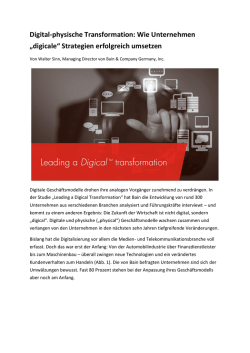 Digital-physische Transformation