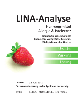 LINA-Analyse - Apotheke zum Eichkogel
